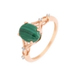 Picture of Malachite and diamond ring