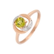 Picture of Peridot and diamond ring