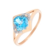 Picture of Topaz and diamond ring