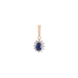 Picture of Sapphire and diamond pendant