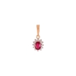 Picture of Ruby and diamond pendant