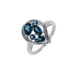 Picture of Topaz and diamond ring