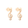 Picture of CZ gold earrings