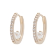 Picture of CZ gold earrings
