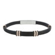 Picture of Stainless steel and leather bracelet
