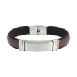Picture of Stainless steel and leather bracelet