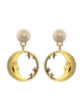Изображение Tanel Veenre Jewellery "Gold Moon & Stars Pearl" серьги