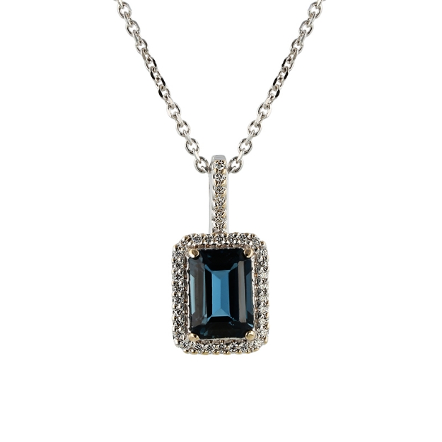Picture of C&C Necklace with Topaz and Diamonds