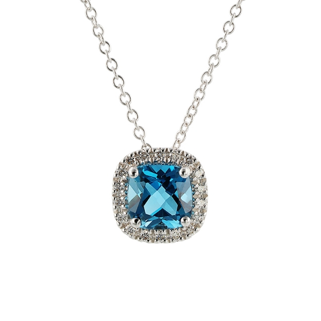 Picture of C&C Necklace with Topaz and Diamonds