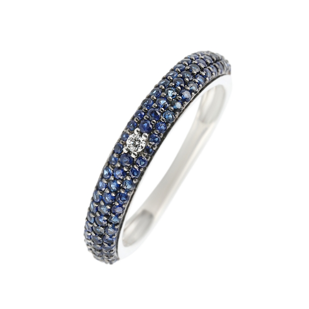 Изображение Кольцо с сапфиром и бриллиантами